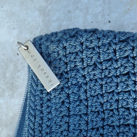 The Sak Handcrafted Blue Crochet Tote Bag - Picture 3 of 4